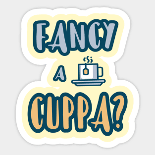 Do You Fancy a Cuppa? Series 2 (light yellow) Sticker